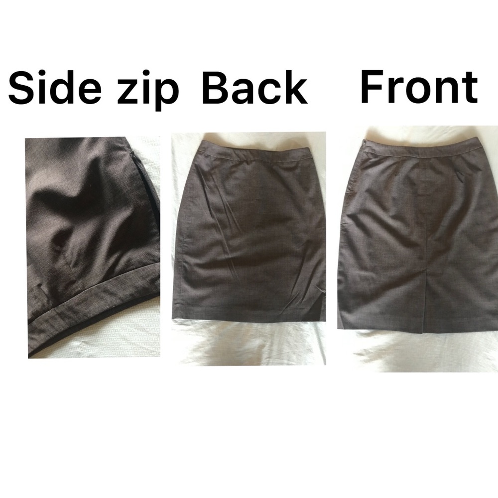 Dark gray pencil skirt